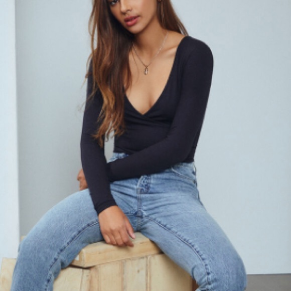 PacSun Tops - NWOT Black Wrap Long Sleeve